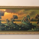 M. SANTINI SUPERB ORIG OIL PAINTING! THE HIDDEN CASTLE! BEAUTIFUL DECORATOR ART