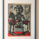 EPIC! MID CENTURY ANTONI CLAVE LITHOGRAPH! 50S ABSTRACT ART VTG PICASSO PAINTING