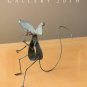 FAB! MID CENTURY BRUTALIST MOUSE SCULPTURE! ABSTRACT ORIGINAL METAL ART! VTG 60s