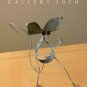 FAB! MID CENTURY BRUTALIST MOUSE SCULPTURE! ABSTRACT ORIGINAL METAL ART! VTG 60s