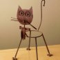 WOW! MID CENTURY MODERN BRUTALIST CAT SCULPTURE PLANTER! KIMBALL BULLET 50'S 60S