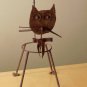 WOW! MID CENTURY MODERN BRUTALIST CAT SCULPTURE PLANTER! KIMBALL BULLET 50'S 60S