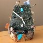 BRUTALIST! MODERNIST ABSTRACT ROCK CLOCK! PEBBLE VTG 50'S ART MID CENTURY 60'S