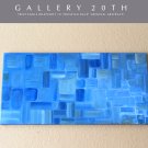 WOW ORIG ABSTRACT OIL PAINTING MONDRIAN STYLE MID CENTURY MODERN ATOMIC DECOR