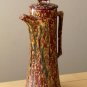RARE ARNELS ABSTRACT DRIP GLAZE POTTERY PITCHER! MID CENTURY MODERN VTG DECANTER