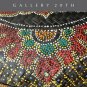 GORGEOUS! HANDCRAFTED POLYCHROMED WICKER MEXICAN BASKET! BOWL CATCHALL MANDALA