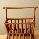 WOW! FICKS & REED BAMBOO MAGAZINE RACK! 50'S MID CENTURY INTERIOR GOOD DESIGN