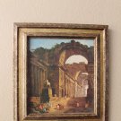 BEAUTIFUL! MID CENTURY "THE FOUNTAINS" HUBERT ROBERT FRAMED PRINT! WALL ART VTG