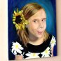 CHARMING! HUGE ORIG. POP ART PORTRAIT PAINTING! "THE RAMBUNCTIOUS GIRL" 1970'S