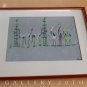 RARE! MID CENTURY MODERN CONGO WARRIORS PAINTING! VTG ART HAGENAUER ORIG BARSONY