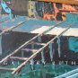 GORGEOUS! WEGNER MID CENTURY MODERN HARBOR SEASCAPE OIL PAINTING! EXPRESSIONIST