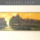 FABULOUS! PARIS CITYSCAPE ORIG OIL PAINTING BY ROBERTS! ART VTG 50'S MID CENTURY