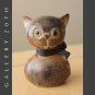 CHARM! MID CENTURY MODERN POTTERY CAT! JAPAN MADE KITTY SALTSHAKER INTERIOR 50'S