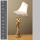 SPECTACULAR! L & F MOREAU ART NOUVEAU ROCOCO SCULPTURAL LAMP! VTG 30'S 20S DECO