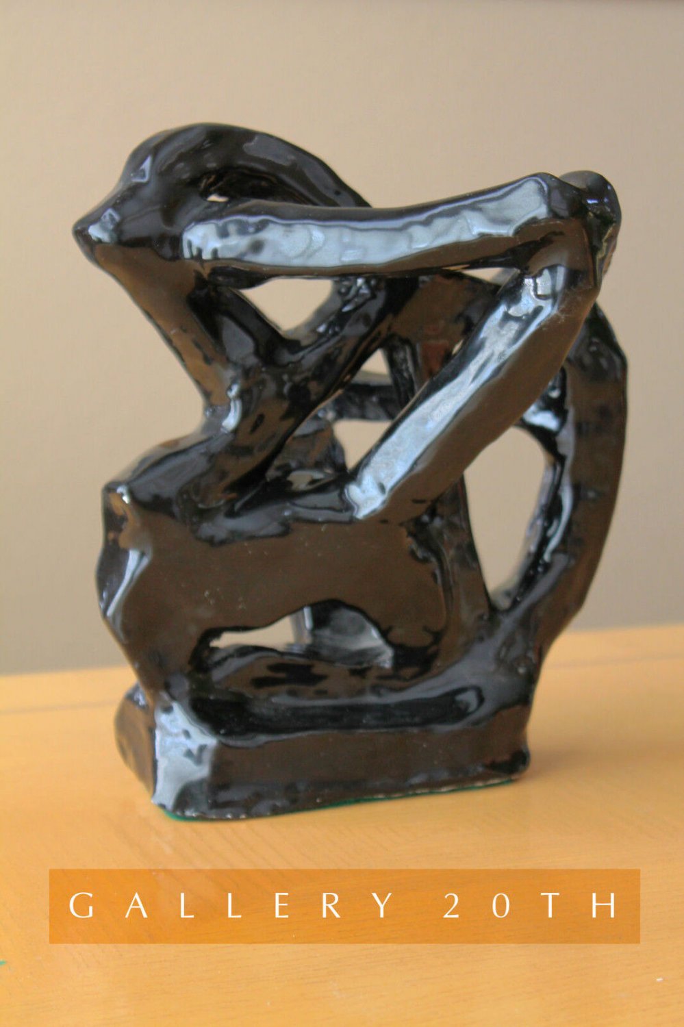 COOL! MID CENTURY MODERN ABSTRACT CERAMIC SCULPTURE! HENRY MOORE VTG 50S 60S ART