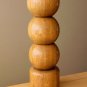 WOW! METROWARE WOOD SPHERE TABLE LAMP! SULPTURE ART VTG MID CENTURY MODERN 60s