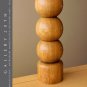 WOW! METROWARE WOOD SPHERE TABLE LAMP! SULPTURE ART VTG MID CENTURY MODERN 60s