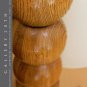 WOW! METROWARE WOOD SPHERE TABLE LAMP! SULPTURE ART VTG MID CENTURY MODERN 60s