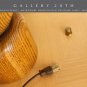 WOW! METROWARE WOOD SPHERE TABLE LAMP! SULPTURE ART VTG MID CENTURY MODERN 60s