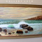 WOW! LONGSETH! MID CENTURY EXPRESSIONIST OIL SEASCAPE PAINTING! ORIGINAL ART 60S