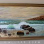 WOW! LONGSETH! MID CENTURY EXPRESSIONIST OIL SEASCAPE PAINTING! ORIGINAL ART 60S