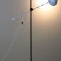 RARE & SLEEK! MODERNIST HALOGEN SWING ARM FLOOR LAMP! VTG ARTICULATING WHITE