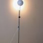 RARE & SLEEK! MODERNIST HALOGEN SWING ARM FLOOR LAMP! VTG ARTICULATING WHITE