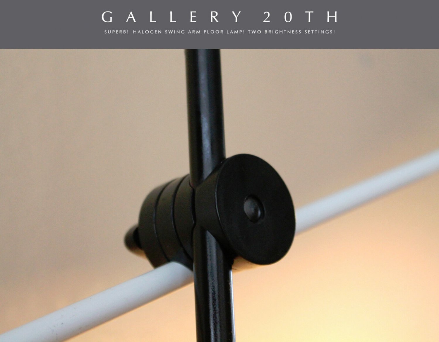 RARE & SLEEK! MODERNIST HALOGEN SWING ARM FLOOR LAMP! VTG ARTICULATING