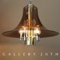 MID CENTURY MODERN ATOMIC CHANDELIER! LAMP BRASS CHROME PANTON SPACE AGE 60S VTG