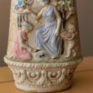 WOW! ITALIAN ROMAN REVIVAL! CHERUB GIRL VASE! PORCELAIN MID CENTURY 50S DECANTER