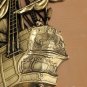 MINTY! MID CENTURY REGENCY GOLD SHIP WALL ART! VTG SCULPTURE 50'S GALLEON
