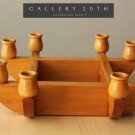 FAB! MID CENTURY SWEDISH MODERN LIGHT WOOD TABLE SCONCE! DANISH HANDCARVED 1960s