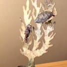 MID CENTURY MODERN BRUTALIST SEA SCULPTURE CANDLEHOLDER! FISH VTG SEA HORSE 60'S