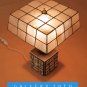 RARE! MID CENTURY MODERN ABSTRACT SQUARES CUBE LAMP! RAYMOR 1950'S VTG B&W RETRO