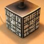 RARE! MID CENTURY MODERN ABSTRACT SQUARES CUBE LAMP! RAYMOR 1950'S VTG B&W RETRO