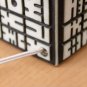 RARE! MID CENTURY MODERN ABSTRACT SQUARES CUBE LAMP! RAYMOR 1950'S VTG B&W RETRO
