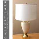 MARVELOUS! FREDERICK COOPER FRENCH EMPIRE TABLE LAMP! CREAM GOLD VTG 60'S RETRO