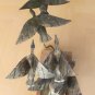 MID CENTURY MODERN ABSTRACT BRUTALIST BIRDS SCULPTURE! VTG 50S 60S METAL ART