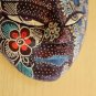 GORGEOUS! MID CENTURY POLYCHROME GODDESS MASK! JAVANESE FOLK ART! WALL SCULPTURE
