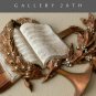 ICONIC! MID CENTURY MUSIC WALL ART! COPPER SCULPTURE MODERN WREATH DECOR 1950S