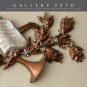 ICONIC! MID CENTURY MUSIC WALL ART! COPPER SCULPTURE MODERN WREATH DECOR 1950S