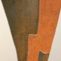 MID CENTURY MODERN BRUTALIST SLATE COPPER METAL SCULPTURE! ABSTRACT VTG ART 70s