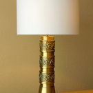 RARE! MID CENTURY MODERN BRASS TABLE LAMP! GOLD VTG 50'S 60'S ATOMIC DECOR RETRO