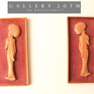 PAIR! UMBRELLA GIRLS MID CENTURY MODERN TEAK JAPAN WALL ART! VTG 1950'S TEXTILE