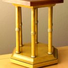 MARQUETRY ROSEWOOD! BRANDT HEXAGON SIDE TABLE! ATOMIC COCKTAIL WOOD VTG RETRO