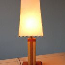 STYLISH! MID CENTURY MODERN SCULPTURAL WOOD LAMP! 50'S ATOMIC VTG 60'S LIGHT MCM