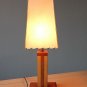 STYLISH! MID CENTURY MODERN SCULPTURAL WOOD LAMP! 50'S ATOMIC VTG 60'S LIGHT MCM