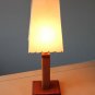 STYLISH! MID CENTURY MODERN SCULPTURAL WOOD LAMP! 50'S ATOMIC VTG 60'S LIGHT MCM