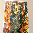 WOW! FANTASTIC ORIGINAL ABSTRACT ART PAINTING! AFTER PICASSO MATISSE VTG LARGE