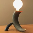 WESTERN! MID CENTURY ABSTRACT HORN LAMP! VTG STEER 1950S 1960S DESIGNER DECOR